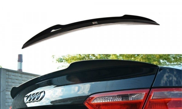 Spoiler CAP für Audi S5 / A5 / A5 S-Line 8T / 8T FL Coupe schwarz Hochglanz