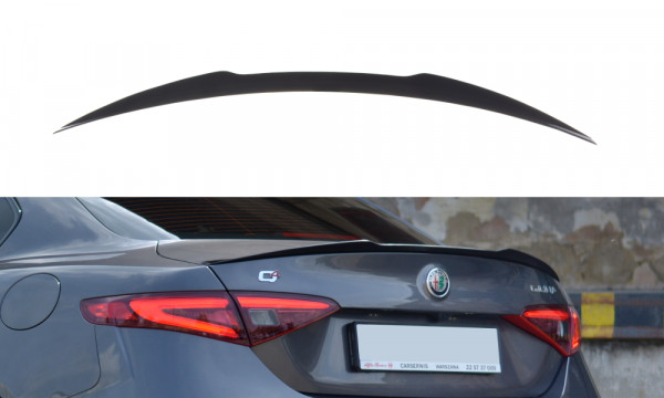 Spoiler CAP passend für ALFA ROMEO GIULIA VELOCE schwarz Hochglanz