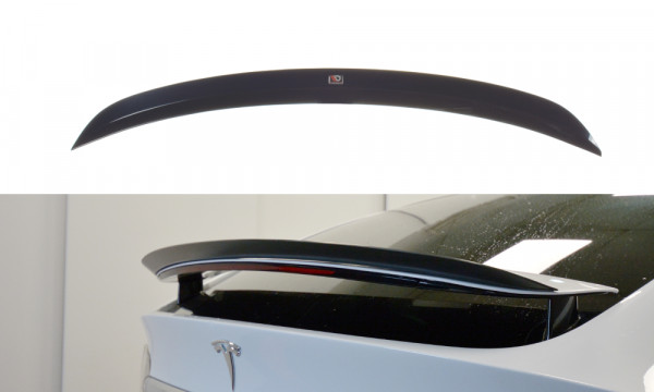 Spoiler CAP V.2 passend für TESLA MODEL X schwarz Hochglanz