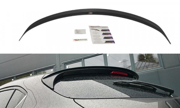 Spoiler CAP passend für Mazda 3 BN (Mk3) Facelift schwarz Hochglanz