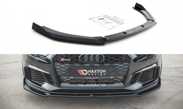Front Ansatz V.3 passend für Audi RS3 8V FL Sportback schwarz Hochglanz