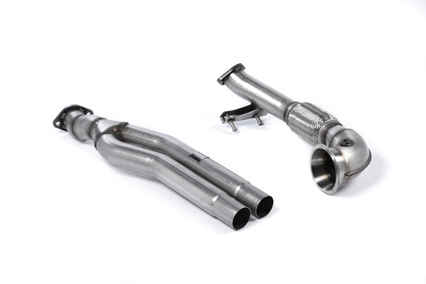 Milltek SSXAU593 Primary Catalyst Bypass Pipe and Turbo Elbow - Audi RS3 Sportback (8V MQB - Pre Fa
