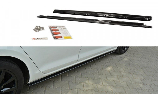 Seitenschweller Ansatz passend für VW Golf Mk7 Standard schwarz Hochglanz