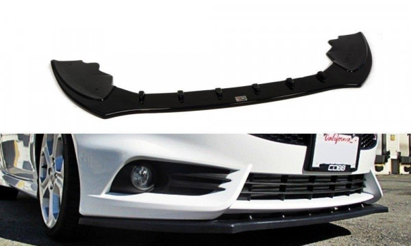 Front Ansatz für V.1 Ford Fiesta ST Mk7 FL schwarz Hochglanz