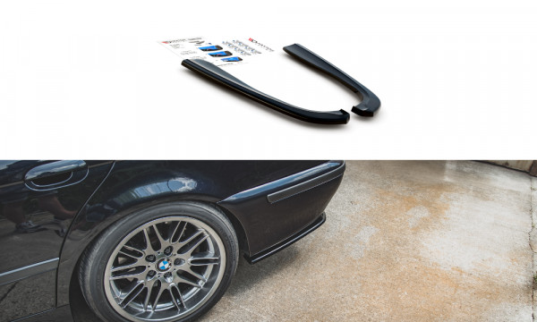 Heck Ansatz Flaps Diffusor passend für BMW M5 E39 schwarz Hochglanz