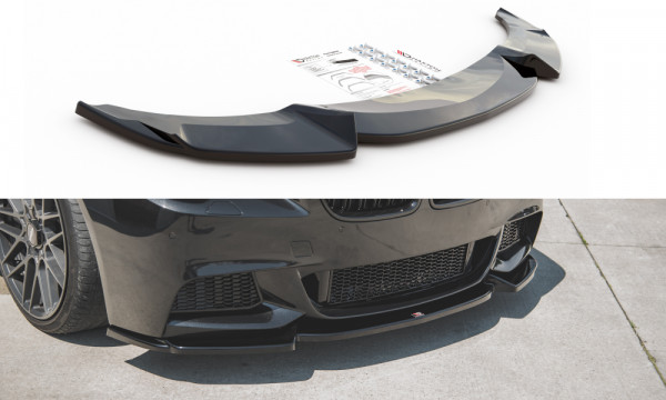 Front Ansatz V.3 passend für BMW 5er F10/F11 M-Paket schwarz Hochglanz