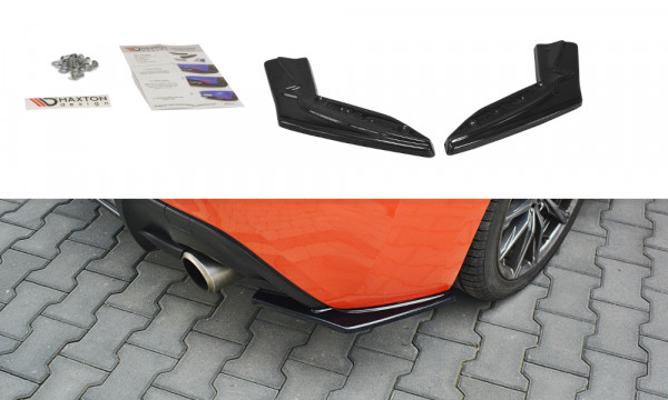 Heck Ansatz Flaps Diffusor V.1 passend für TOYOTA GT86 FACELIFT schwarz Hochglanz