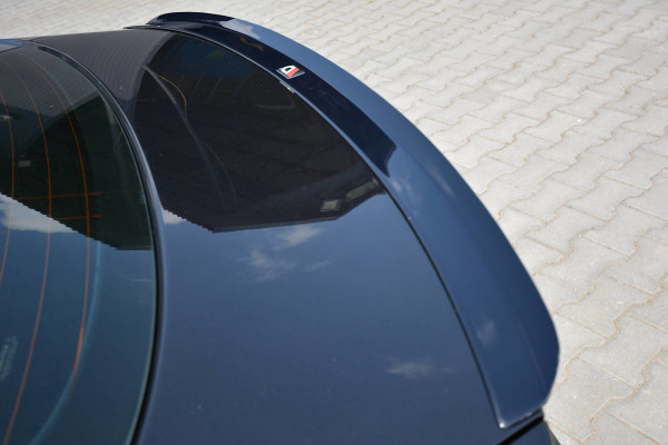 Spoiler CAP passend für AUDI A5 SPORTBACK S-LINE MK1 FACELIFT 8T schwarz Hochglanz