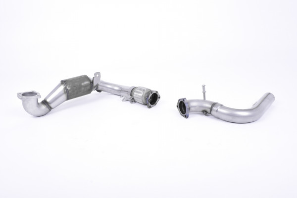 Milltek SSXFD237 Cast Downpipe with Race Cat - Ford Fiesta Mk8 1.0T EcoBoost ST-Line 3 & 5 Door (No