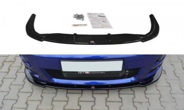 Front Ansatz für Ford Focus RS Mk1 schwarz Hochglanz