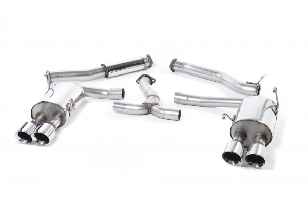 Milltek SSXSB044 Cat-back Quad 100mm GT100 - Subaru Impreza WRX STi Saloon / Sedan (2014 - 2022)