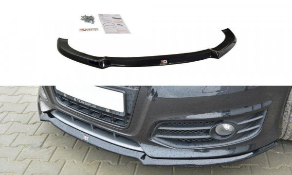 Front Ansatz für V.1 Audi S3 8P FL schwarz Hochglanz