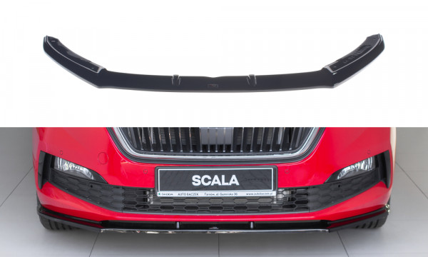 Front Ansatz V.1 passend für Skoda Scala schwarz Hochglanz