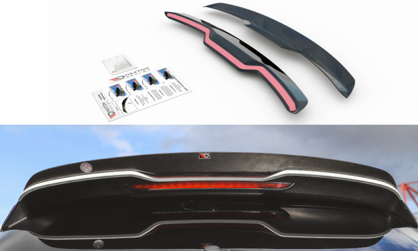 Spoiler CAP V.2 passend für Audi RS3 8V / 8V FL Sportback schwarz Hochglanz