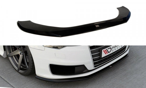 Front Ansatz für Audi A6 Ultra C7 FL schwarz Hochglanz