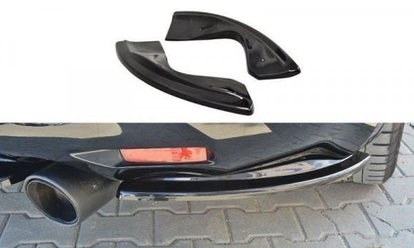 Heck Ansatz Flaps Diffusor für INFINITI QX70 schwarz Hochglanz