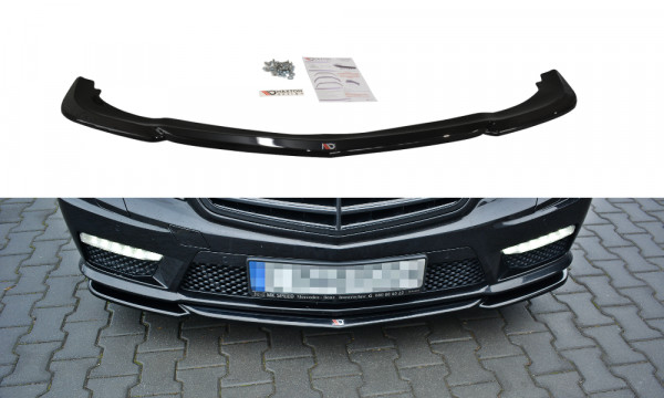 Front Ansatz V.1 passend für Mercedes E63 AMG W212 schwarz Hochglanz