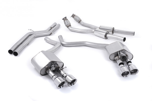 Milltek SSXAU443 Cat-back Quad 100mm GT100 - Audi S7 Sportback 4.0 TFSI quattro S tronic (2012 - 201