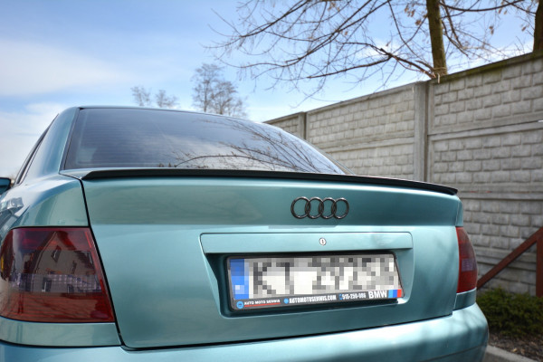 Spoiler CAP passend für Audi A4 / S4 B5 Sedan schwarz Hochglanz