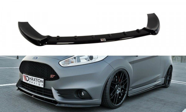 Front Ansatz für (Cupra) Ford Fiesta ST Mk7 FL schwarz Hochglanz