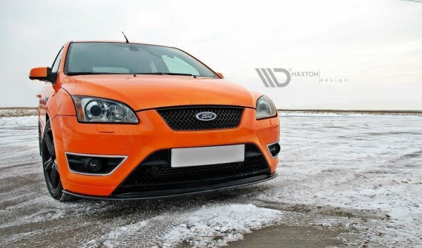 Front Ansatz für V.2 Ford Focus ST Mk2 schwarz Hochglanz