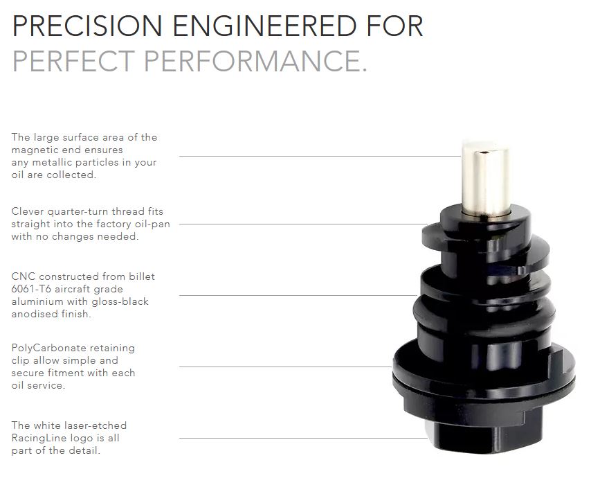 Racingline Magnetölwannenablaufschraube / magnetische Ölablassschraube /  MAGNETWANNE / ÖLWANNE / VER, Spezialteile VAG TFSI & TSI, Motorentechnik