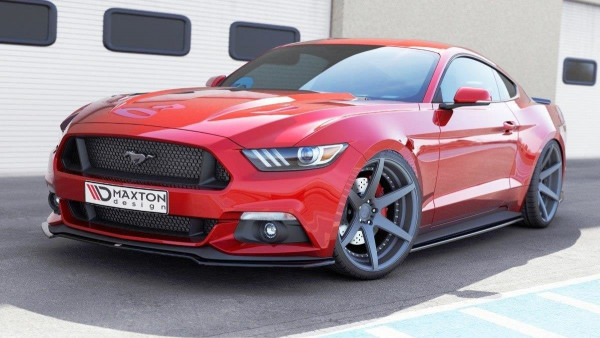 Front Ansatz für Ford Mustang Mk6 schwarz Hochglanz