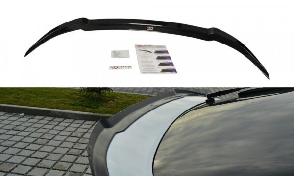 Spoiler CAP passend für Honda Civic Mk9 Facelift schwarz Hochglanz