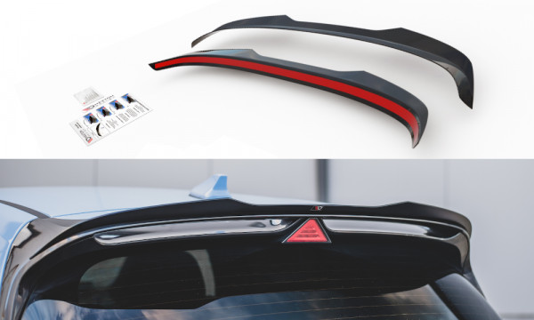 Spoiler CAP V.2 passend für Hyundai I30 N Mk3 Hatchback schwarz Hochglanz