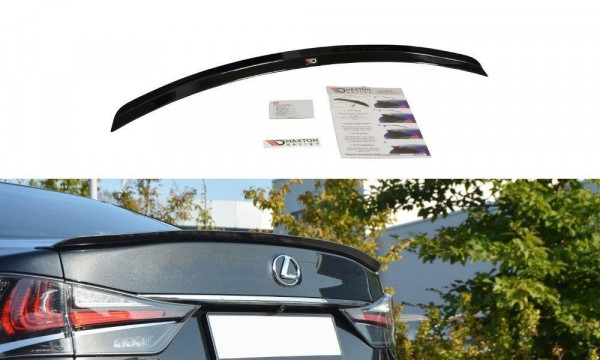 Spoiler CAP passend für Lexus GS Mk4 Facelift T schwarz Hochglanz