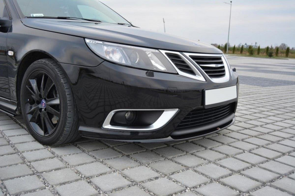 Front Ansatz für Saab 9-3 Aero Mk2 Facelift schwarz Hochglanz