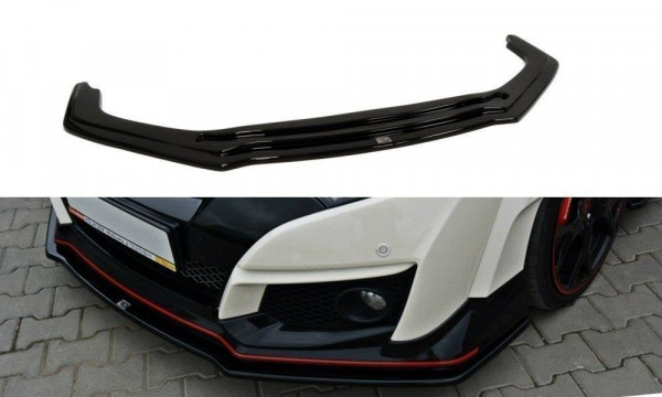 Front Ansatz für v.1 HONDA CIVIC IX TYPE R schwarz Hochglanz