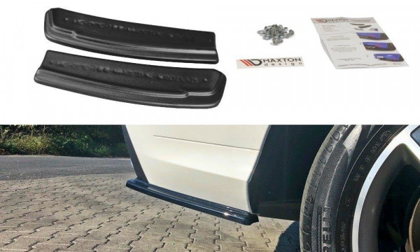 Heck Ansatz Flaps Diffusor passend für Mercedes GLE W166 AMG-Line schwarz Hochglanz