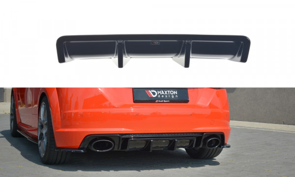 Diffusor Heck Ansatz passend für Audi TT RS 8S schwarz Hochglanz
