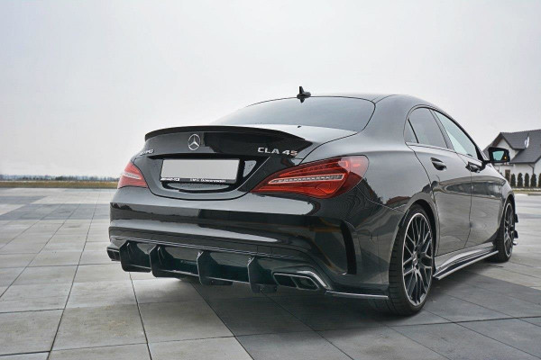 Diffusor Heck Ansatz passend für Heckschürze V.1 passend für Mercedes CLA A45 AMG C117 Facelift