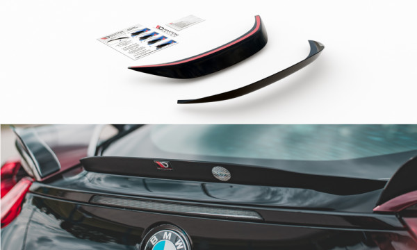 Zentrale Spoiler CAP passend für BMW i8 schwarz Hochglanz