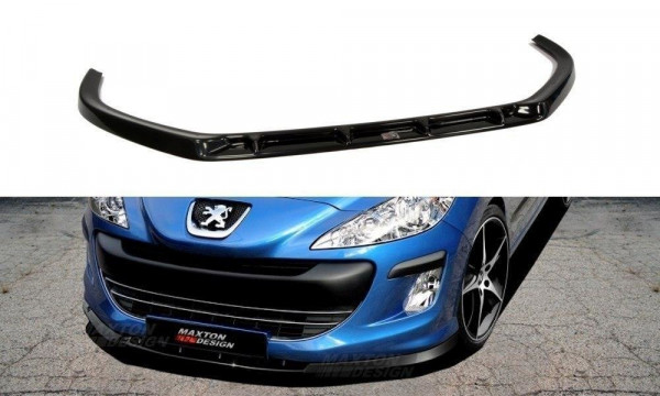 Front Ansatz für PEUGEOT 308 vor Facelift schwarz Hochglanz