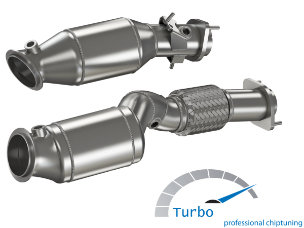 HJS-Downpipe BMW S58 M/Comp./CS/CSL (G8x), 3.0 - EURO 6d 2x 200 Cpi Sportkats, mit ECE, 90822060