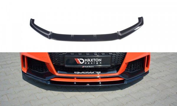 Front Ansatz V.2 passend für Audi TT RS 8S schwarz Hochglanz