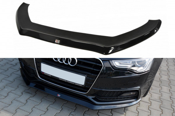 Front Ansatz für V.1 Audi S5 / A5 S-Line 8T FL schwarz Hochglanz