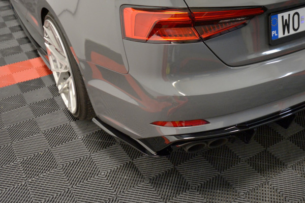 Heck Ansatz Flaps Diffusor passend für Audi S5 F5 Coupe