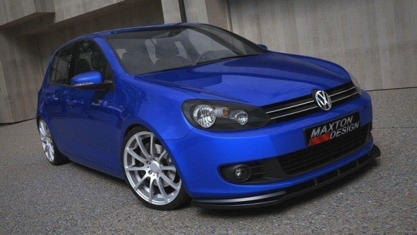 Front Ansatz für VW GOLF 6 schwarz Hochglanz