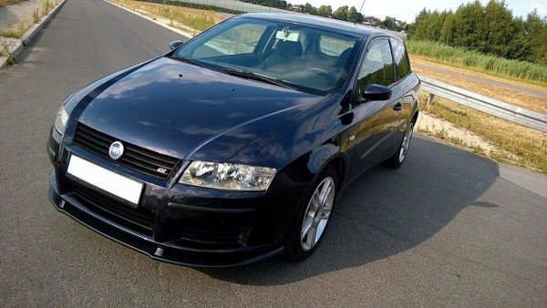 Front Ansatz für FIAT STILO 3 Türer schwarz Hochglanz