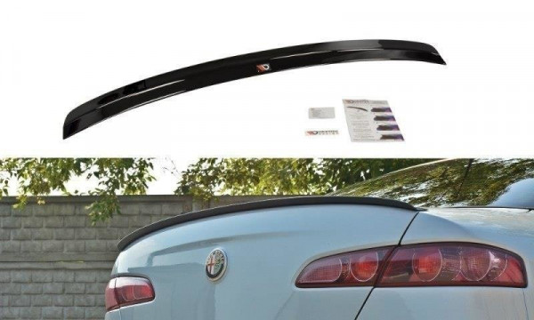 Spoiler CAP für ALFA ROMEO 159 schwarz Hochglanz