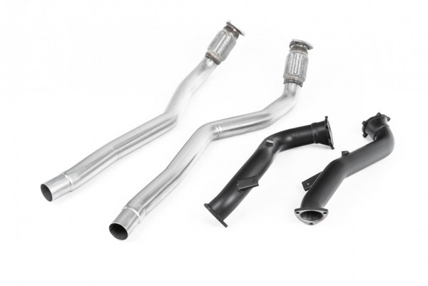 Milltek SSXAU555 Large-bore Downpipes and Cat Bypass Pipes - Audi S7 Sportback 4.0 TFSI quattro S t