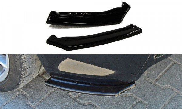 Heck Ansatz Flaps Diffusor für OPEL ASTRA H (FOR OPC / VXR) schwarz Hochglanz