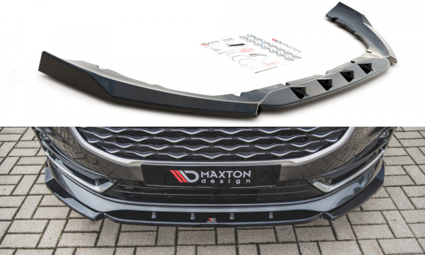 Front Ansatz passend für Ford S-Max Mk2 Facelift schwarz Hochglanz