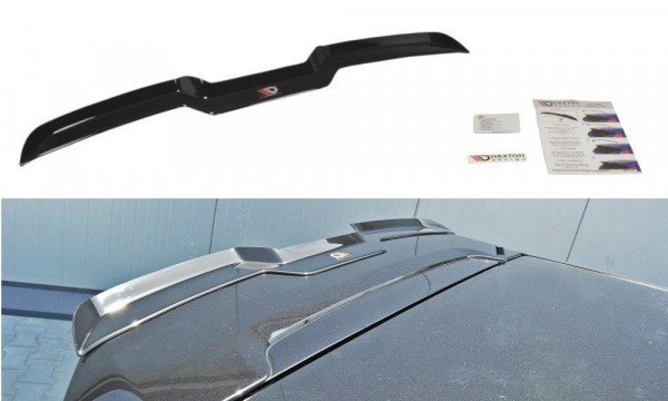 Spoiler CAP passend für Fiat Punto Evo Abarth schwarz Hochglanz