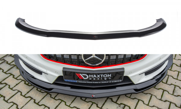 Front Ansatz passend für Mercedes A45 AMG W176 schwarz Hochglanz