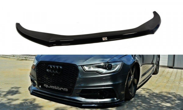 Front Ansatz für V.2 Audi S6 / A6 S-Line C7 schwarz Hochglanz